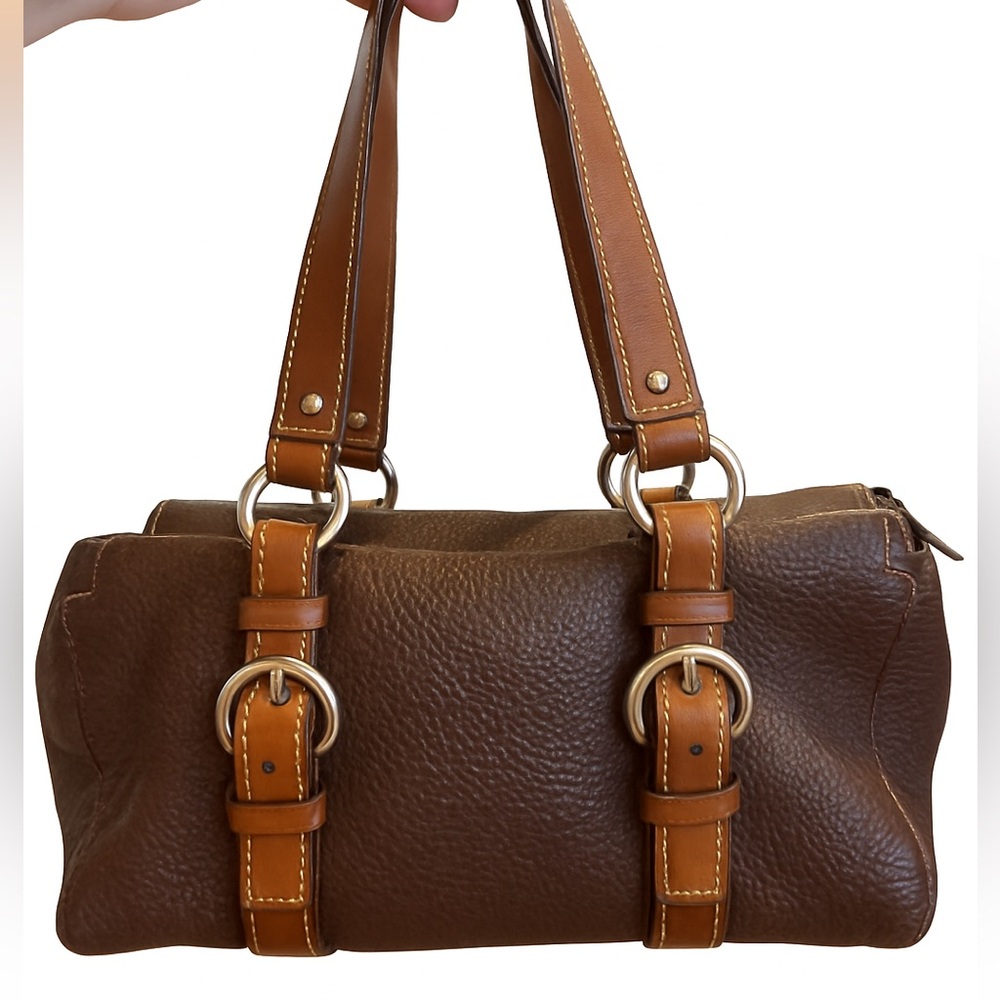 COACH Chelsea Pebbled Leather Satchel